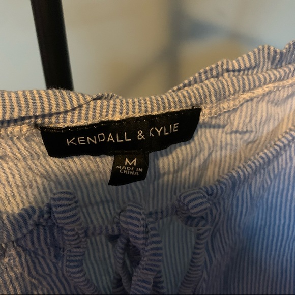 Kendall & Kylie: Striped Cold-Shoulder Top - Picture 8 of 8